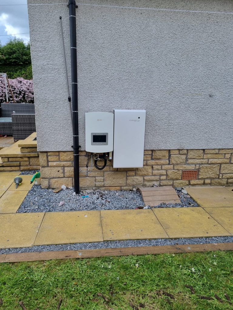 Home solar battery storage unit